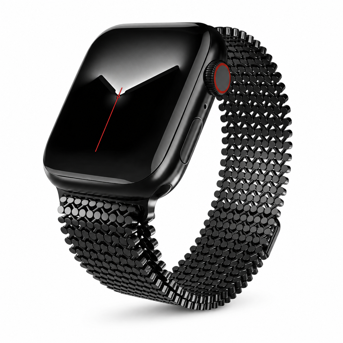 Magnetische Stalen Schakelband voor Smartwatch - Verstelbaar Metalen Bandje Polshorloge Accessoire Zilver