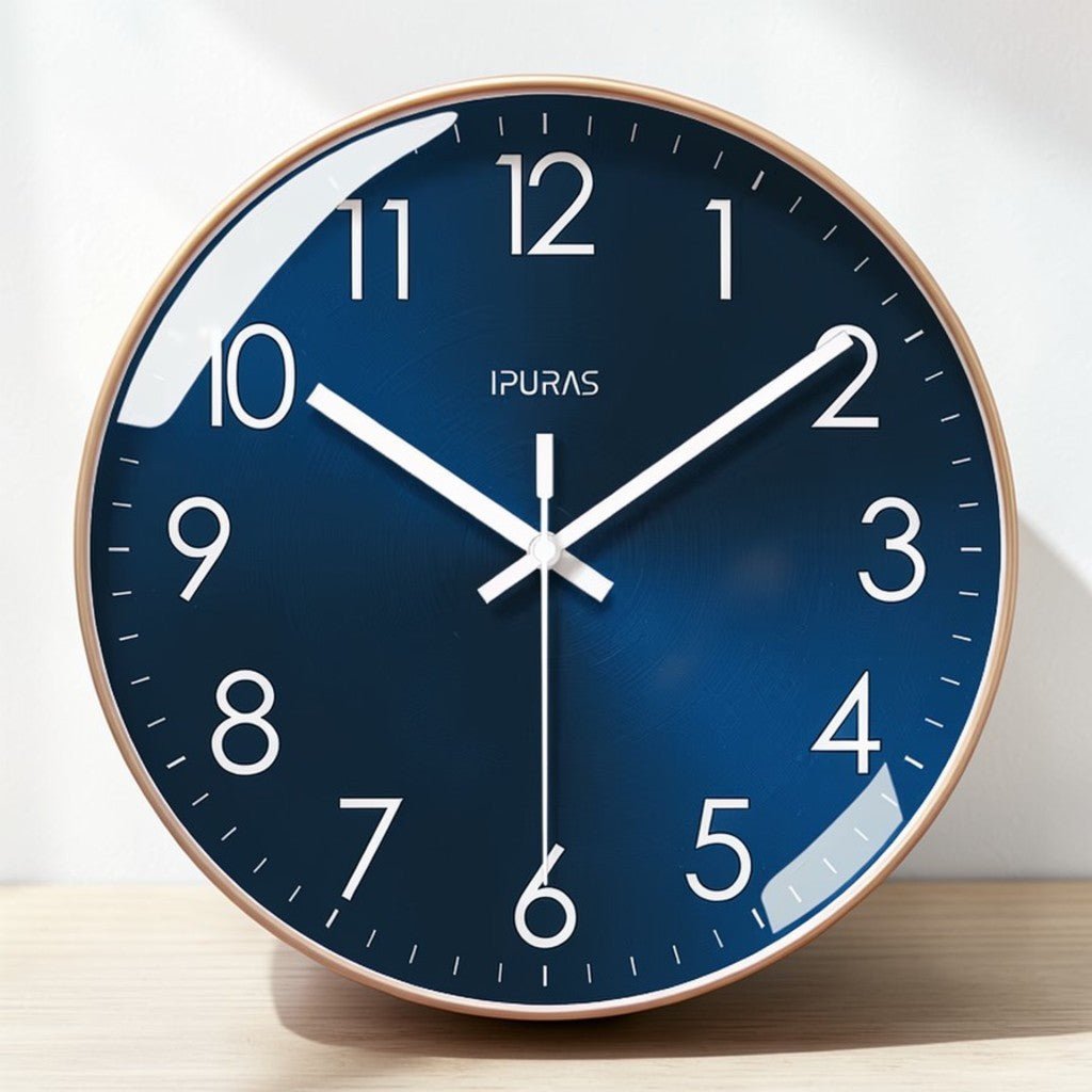 Wandklok Stille Quartz Beweging 25cm 30cm Zwart Goud Minimalistisch Modern Design voor Woonkamer Kantoor