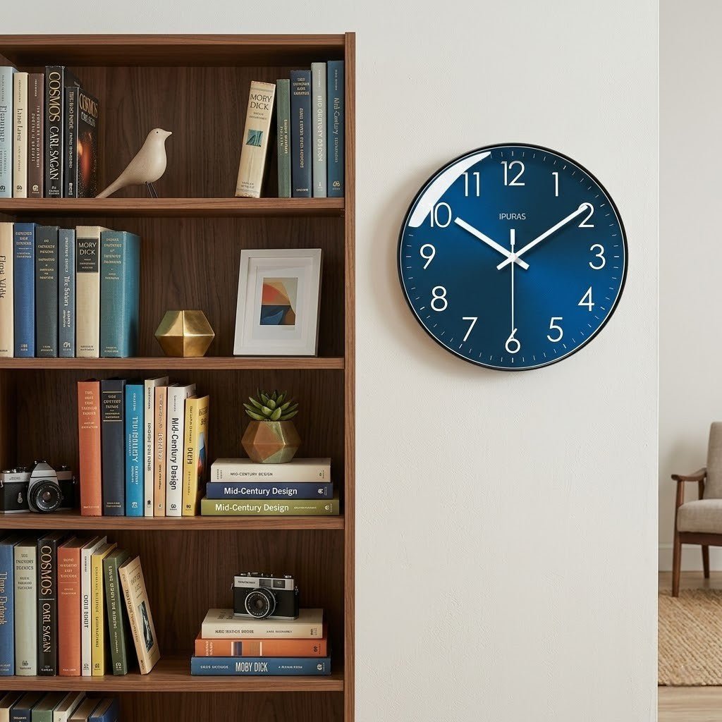 Wandklok Stille Quartz Beweging 25cm 30cm Zwart Goud Minimalistisch Modern Design voor Woonkamer Kantoor