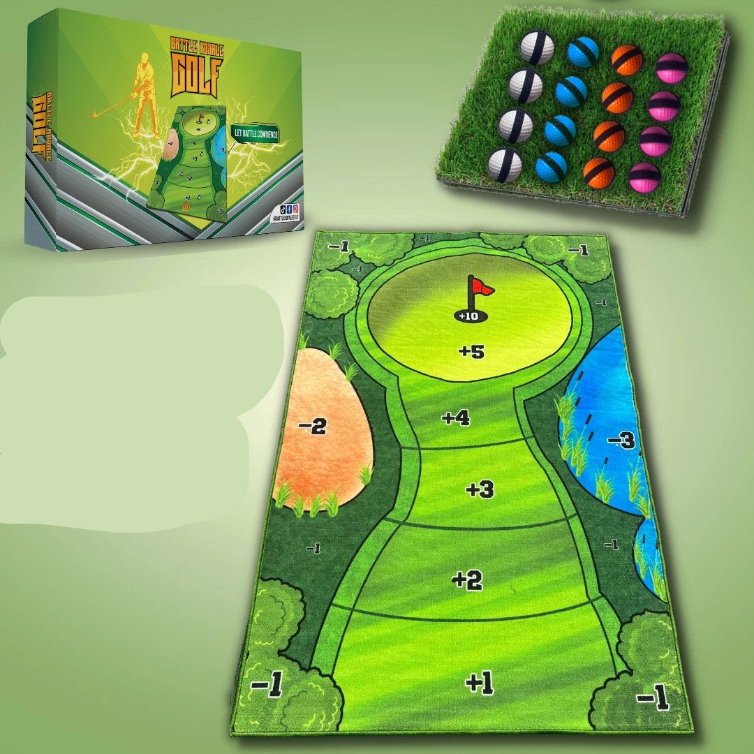 Klittenband Golf Spel Set met Doelmat en Ballen voor Binnen en Buiten Training Gezelligheid Kinderen Sport