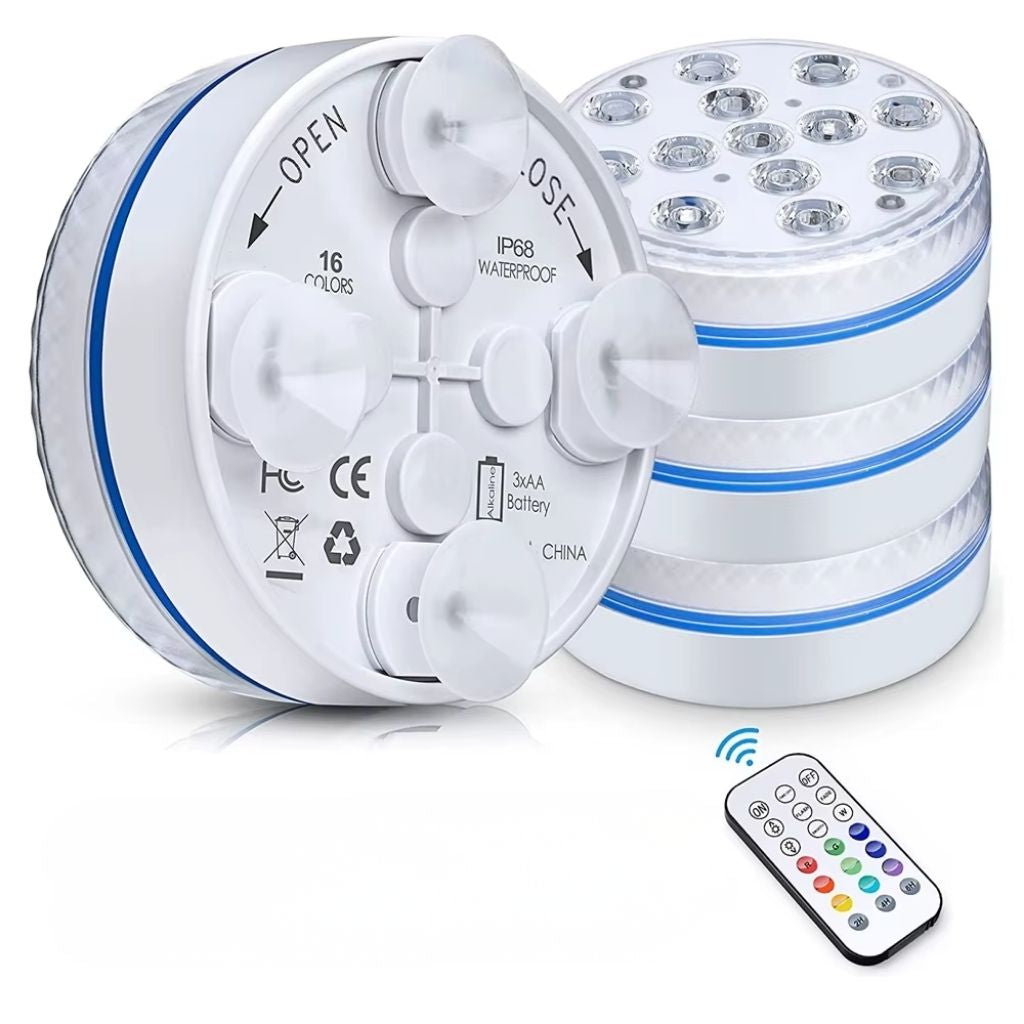 Onderwaterlamp LED Zwembad RGB met Afstandsbediening 13 Kleuren Waterdicht IP68 Decoratieverlichting