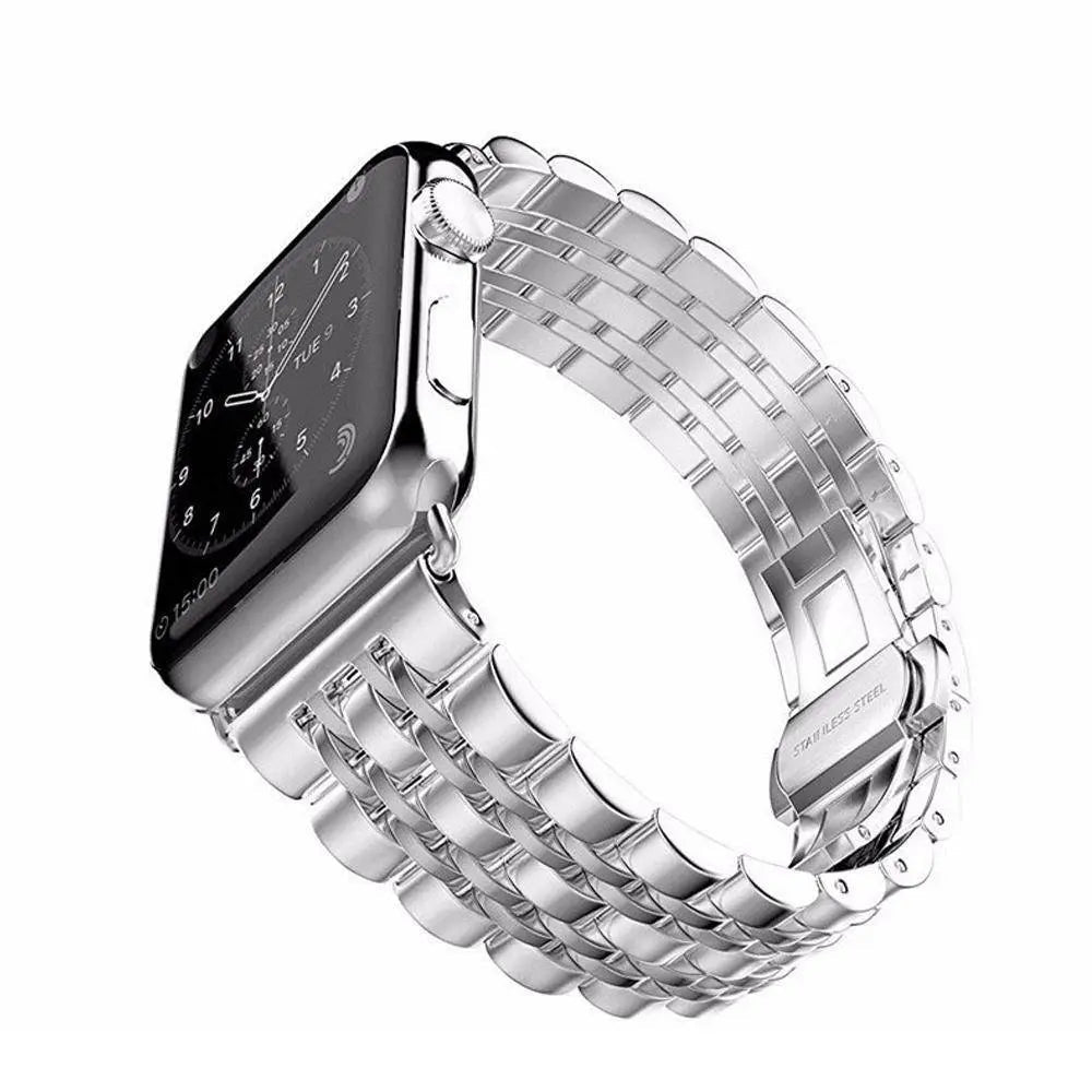 Schakelarmband Smartwatch 38-49mm Siliconen Polsband Sporthorloge Zwart Zilver Goud Verstelbaar Universeel