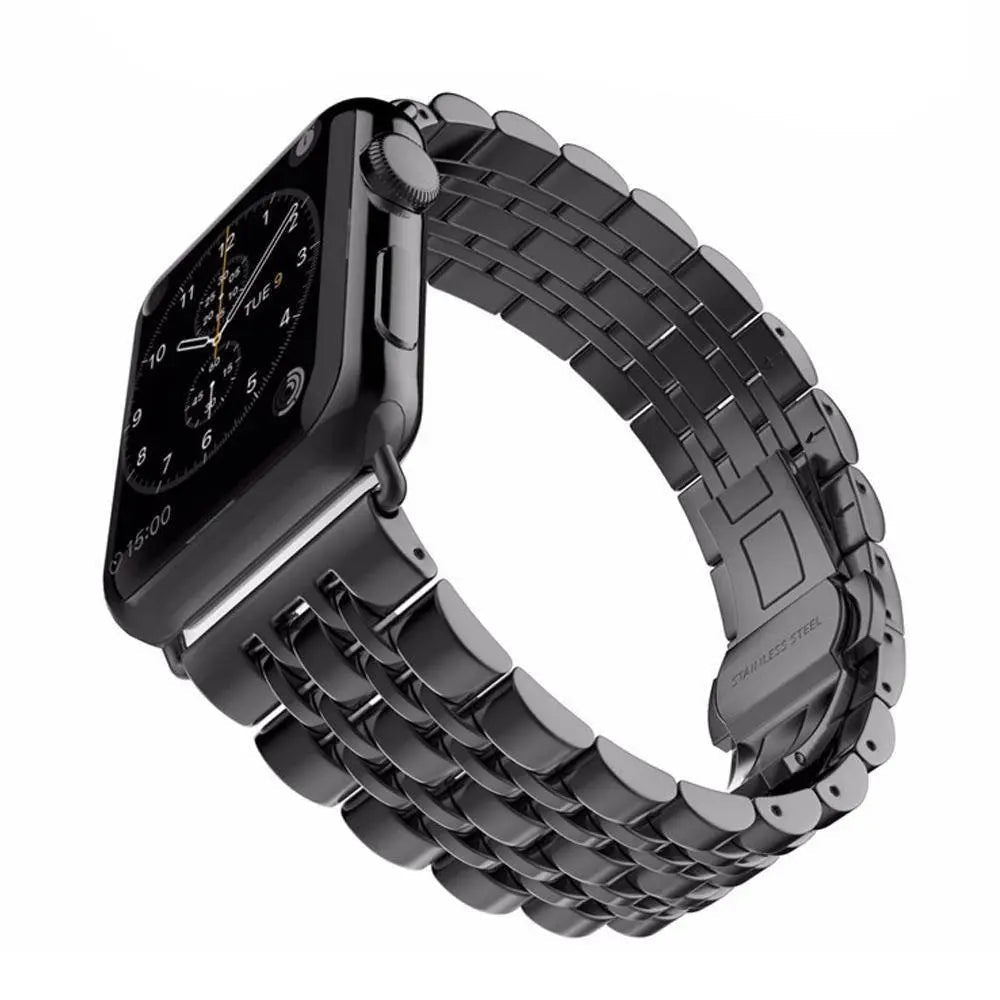 Schakelarmband Smartwatch 38-49mm Siliconen Polsband Sporthorloge Zwart Zilver Goud Verstelbaar Universeel