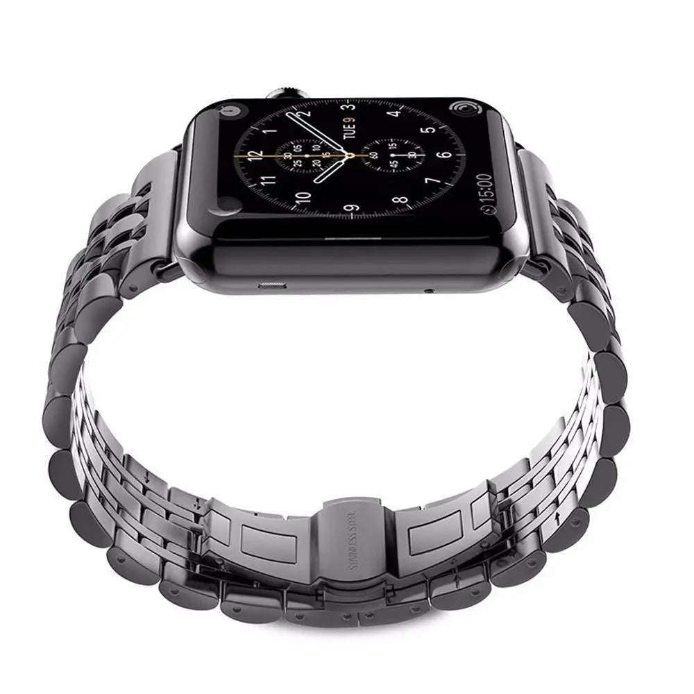 Schakelarmband Smartwatch 38-49mm Siliconen Polsband Sporthorloge Zwart Zilver Goud Verstelbaar Universeel