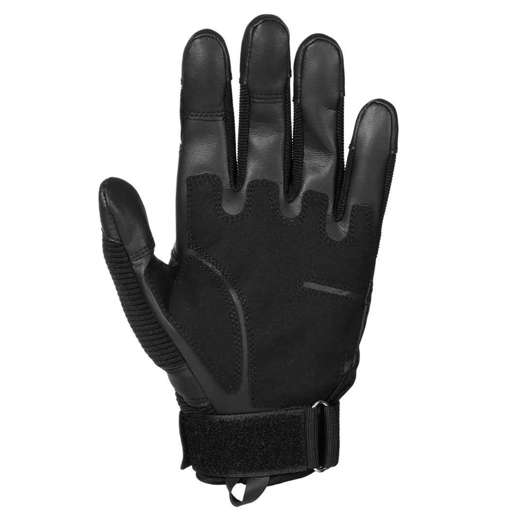 Winterhandschoenen Leer en Katoen Zwart Touchscreen Compatibel Winddicht Warm Outdoor Wandelen Heren Dames