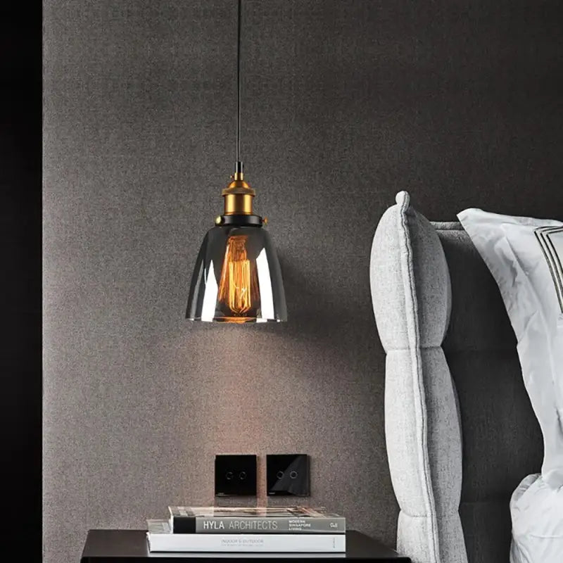 Titel: Hanglamp Rookglas Vintage LED G9 12W Zwart Woonkamer Eetkamer Slaapkamer Retro
