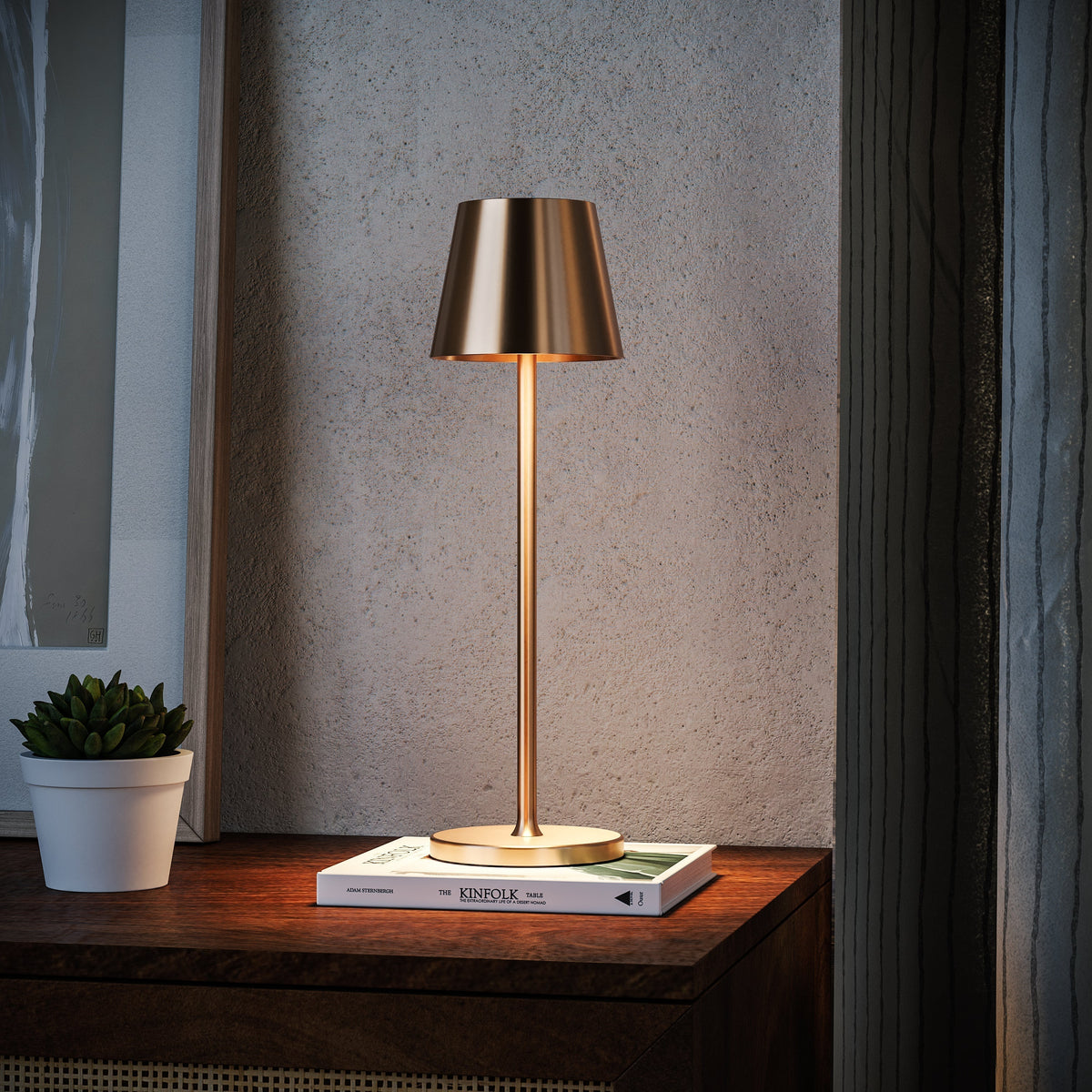 Draadloze Tafellamp Dimbaar LED Oplaadbaar Binnen Buiten Terras Woonkamer Eetkamer Slaapkamer Decoratief