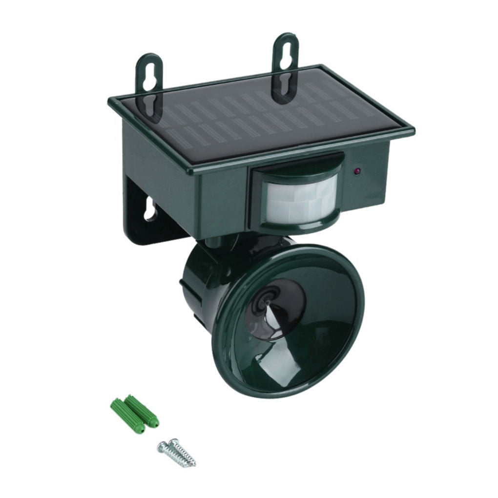 Vogelafweer Zonne-energie PIR Bewegingssensor Waterdicht Geluidsafschrikking Tuin Balkon Terras