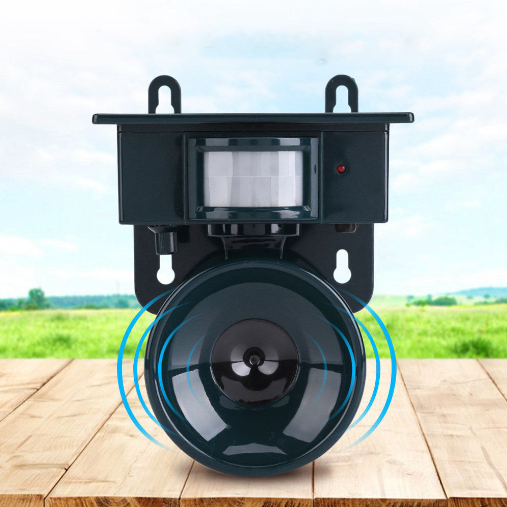 Vogelafweer Zonne-energie PIR Bewegingssensor Waterdicht Geluidsafschrikking Tuin Balkon Terras