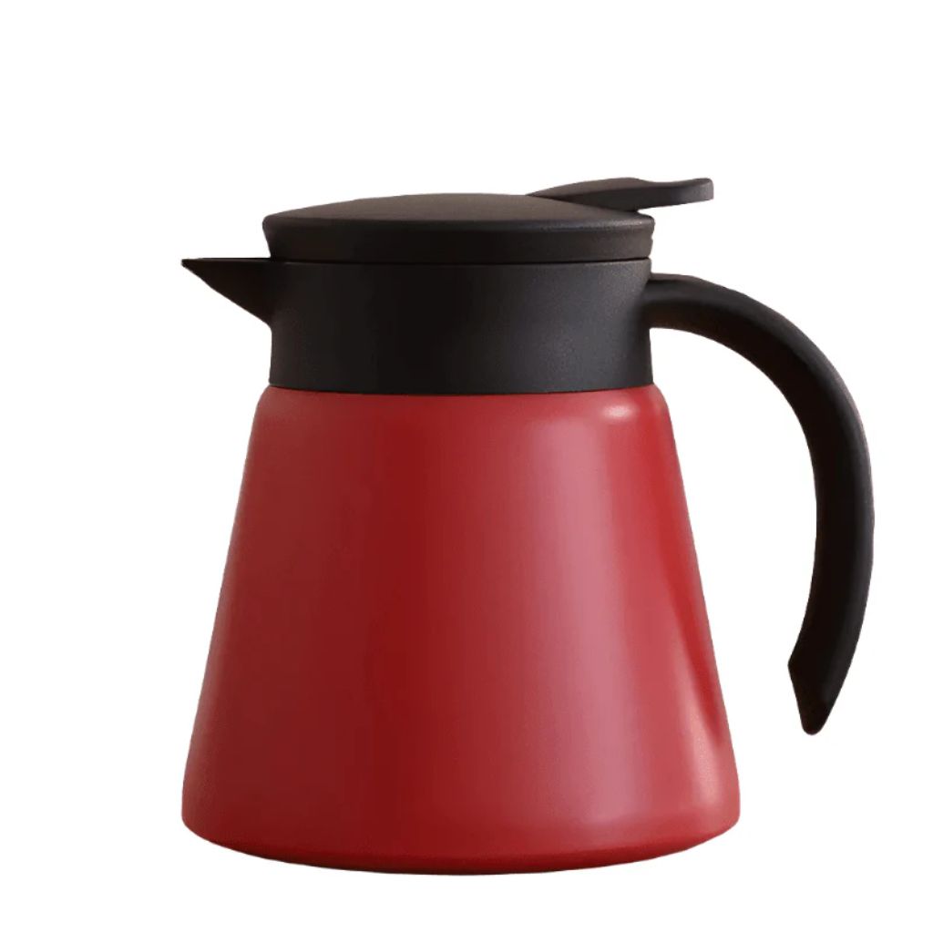 Vacuüm Thermoskan 600ml RVS Dubbelwandig Geïsoleerd voor Koffie Thee Kantoor Keuken Thuis Warm Koud Dranken