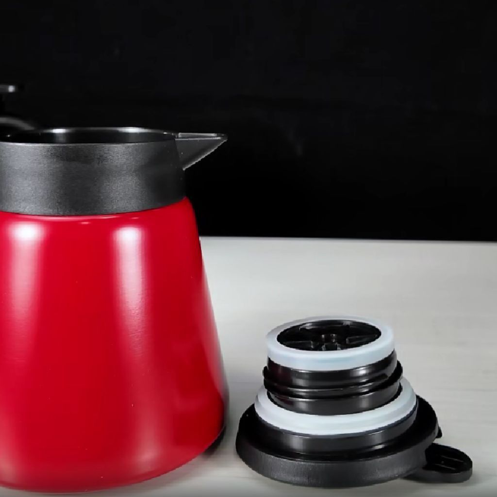 Vacuüm Thermoskan 600ml RVS Dubbelwandig Geïsoleerd voor Koffie Thee Kantoor Keuken Thuis Warm Koud Dranken