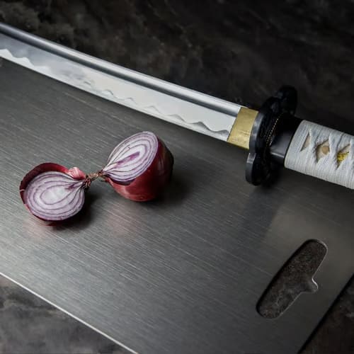 Snijplank met Titanium Coating Antibacterieel RVS Klein Medium Groot Keuken voor Hygiënisch Bereiden Vlees Vis