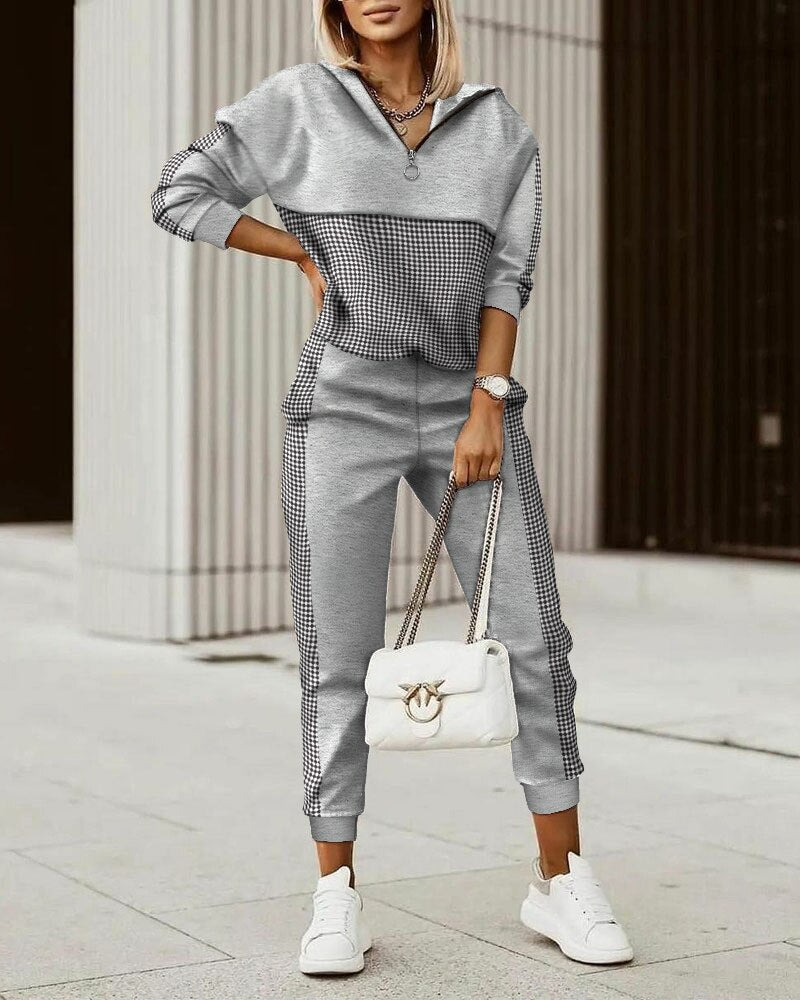 Premium Dames Joggingpak met Comfortabele Pasvorm - Zachte Loungewear voor Thuis en Vrije Tijd