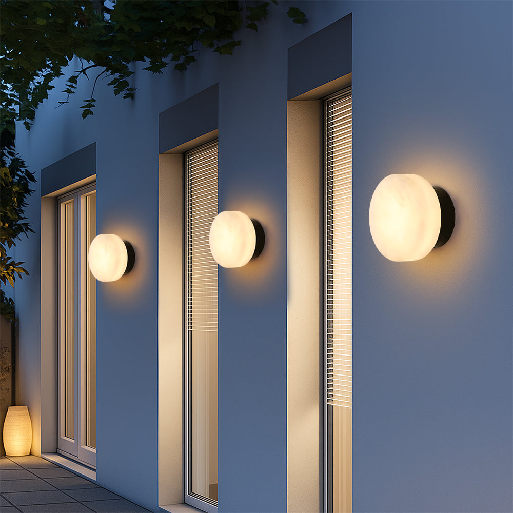 Marmeren Wandverlichting met Scandinavische Elegantie - Premium Natuursteen & Zachte LED