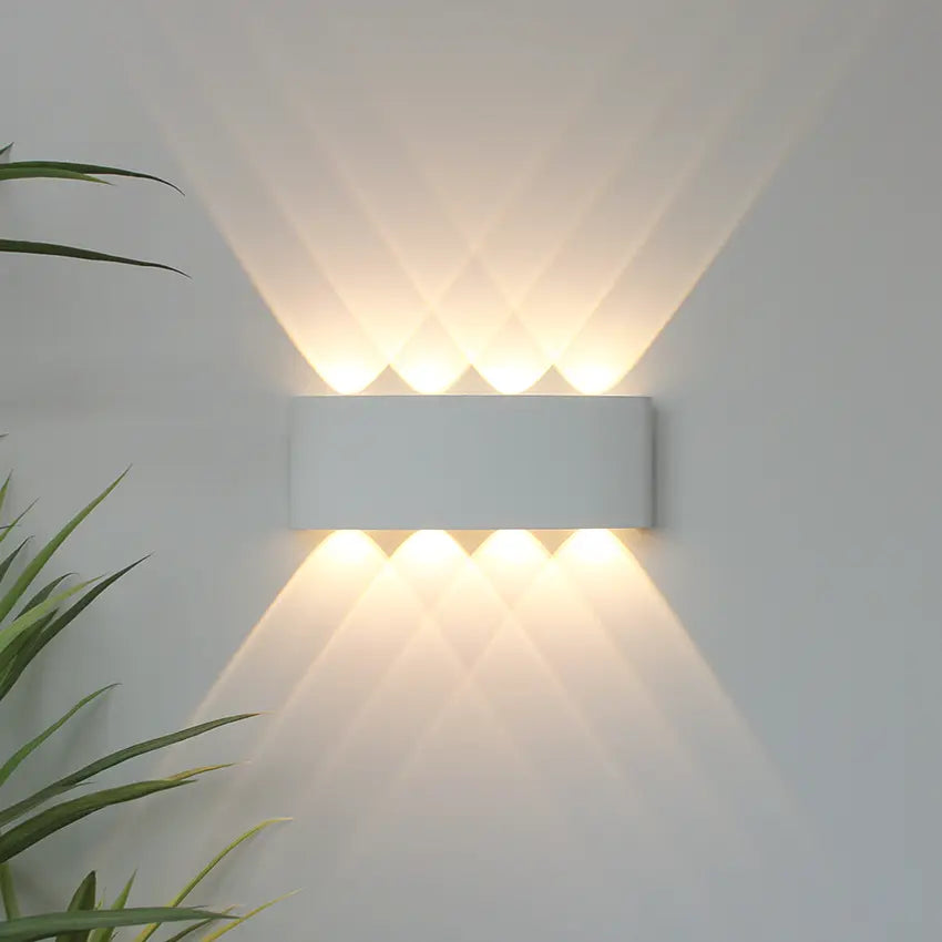 LED Wandlamp IP65 Binnen Buiten Gevellamp Patio Gang Up Down Light Zwart Wit