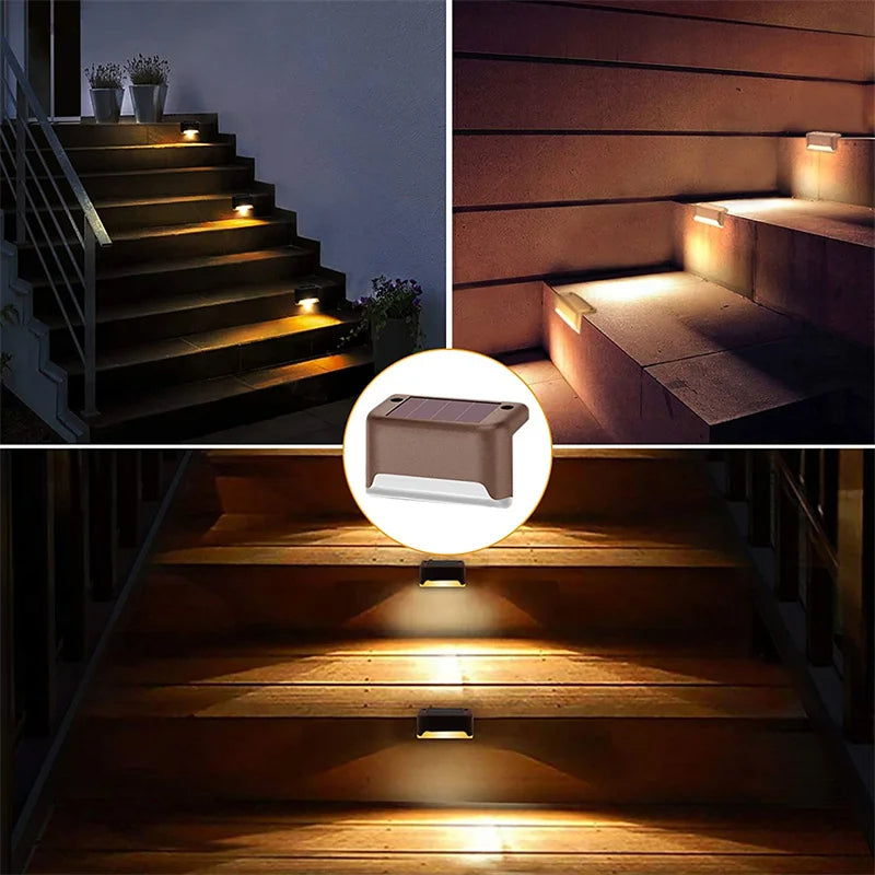 Draadloze Solar LED Buitenverlichting Set - Veilige Wegverlichting voor Tuin Terras Trappen