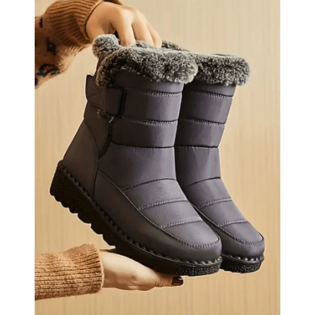 Waterdichte Snowboots met Antislip Zool Zwart Grijs Blauw Dames Heren Winterschoenen Warm Gevoerd Outdoor
