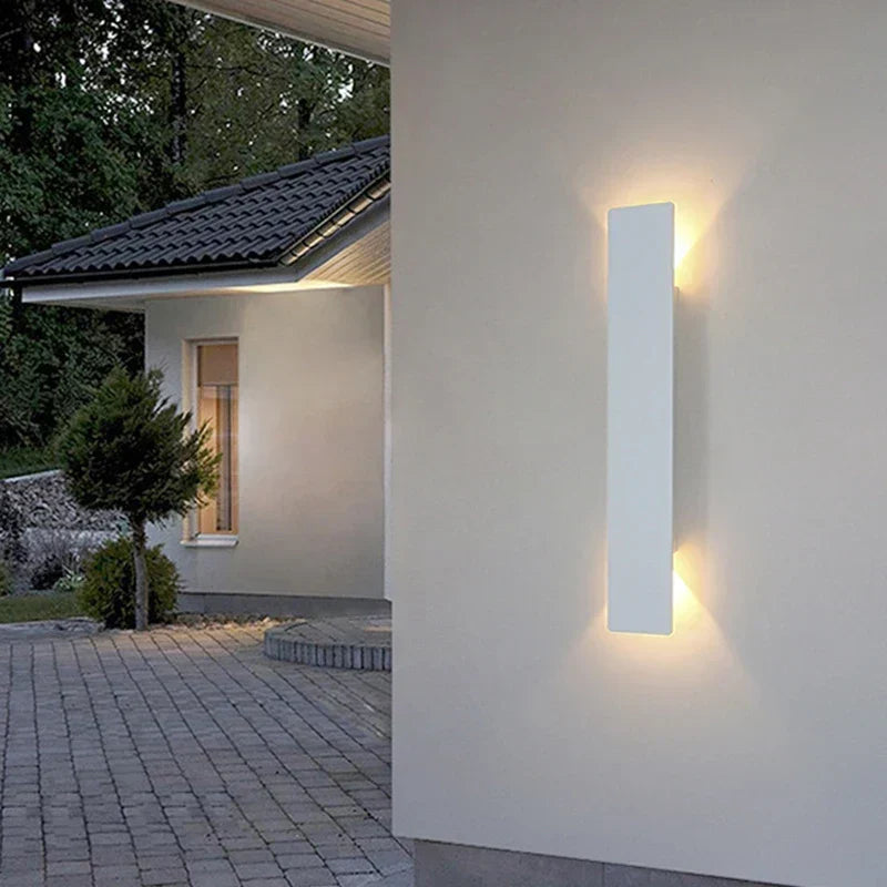 Aluminium LED Wandlamp Waterdicht Buitenverlichting Zwart Wit Terraslamp Gevelverlichting Tuinverlichting