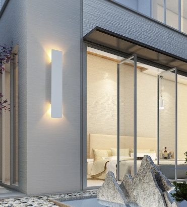 Aluminium LED Wandlamp Waterdicht Buitenverlichting Zwart Wit Terraslamp Gevelverlichting Tuinverlichting