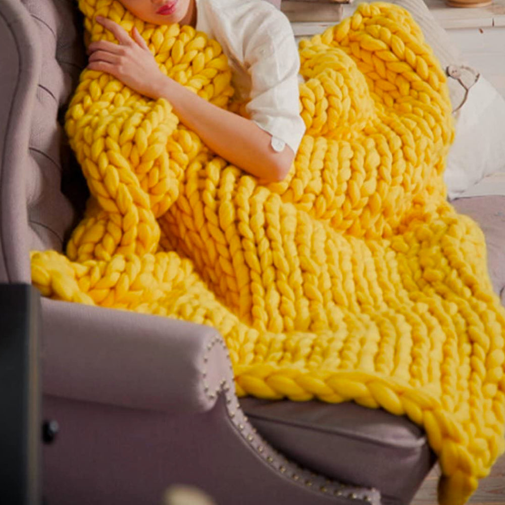 XXL Breigaren 1000g Chunky Garen Zacht Dik Wolgaren voor DIY Dekens Kussens Woonaccessoires Handwerk Breien